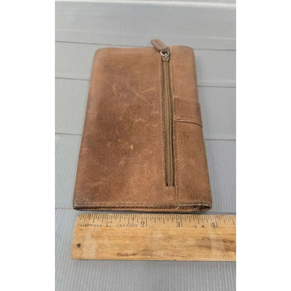 Fossil Small Brown Distressed Leather Wallet